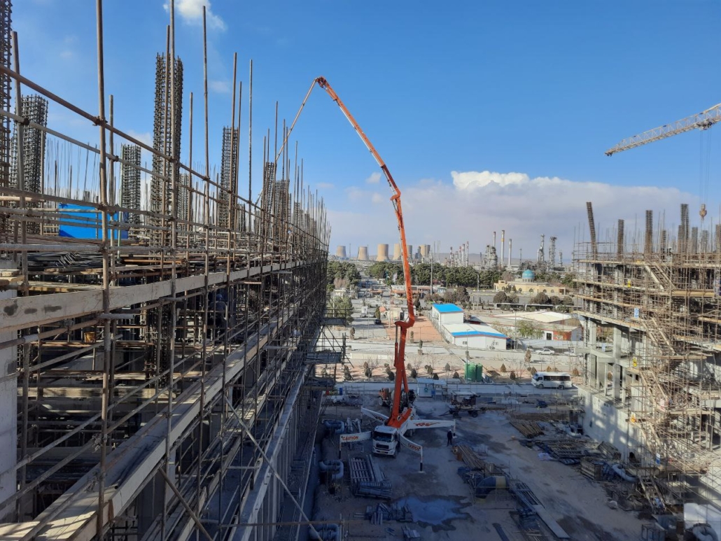 پروژه برج خنک کننده هیبریدی پالایشگاه اصفهان HCT شرکت مهندسی درریز